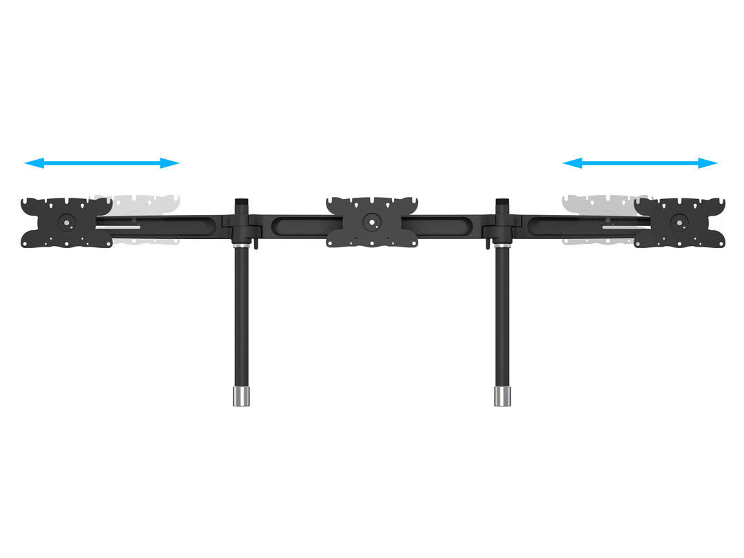 Multibrackets Tischhalterung, 3, Standfuss, bis 32", VESA 100 × 100 mm, 24 kg, drehbar, schwarz