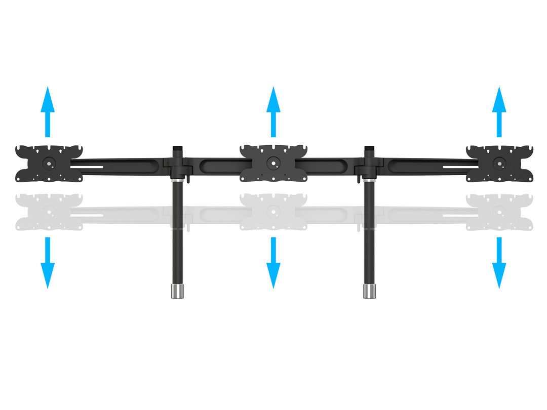 Multibrackets Tischhalterung, 3, Standfuss, bis 32", VESA 100 × 100 mm, 24 kg, drehbar, schwarz