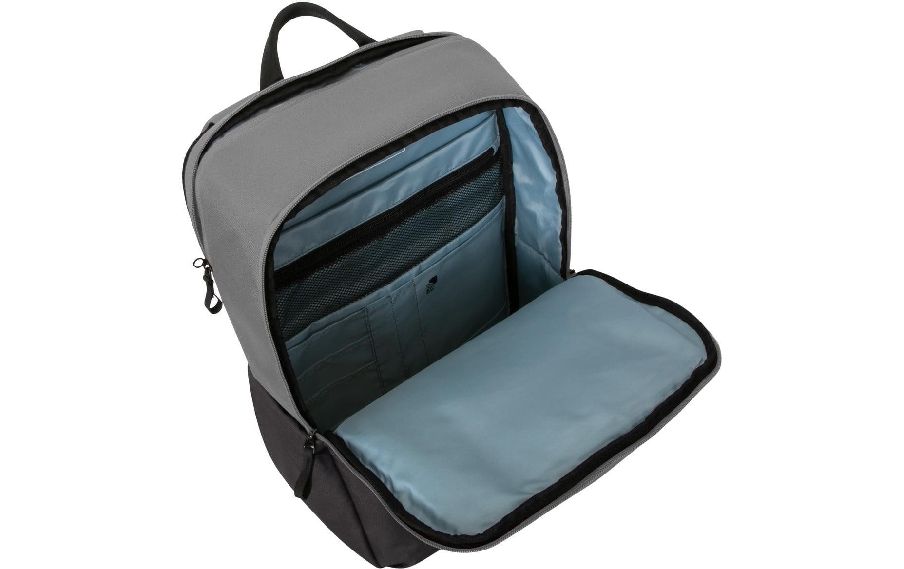 Targus Notebook-Rucksack Sagano – für 15,6", mit Regenabdeckung, rPET-Polyester – Grau, 190 × 530 × 330 mm