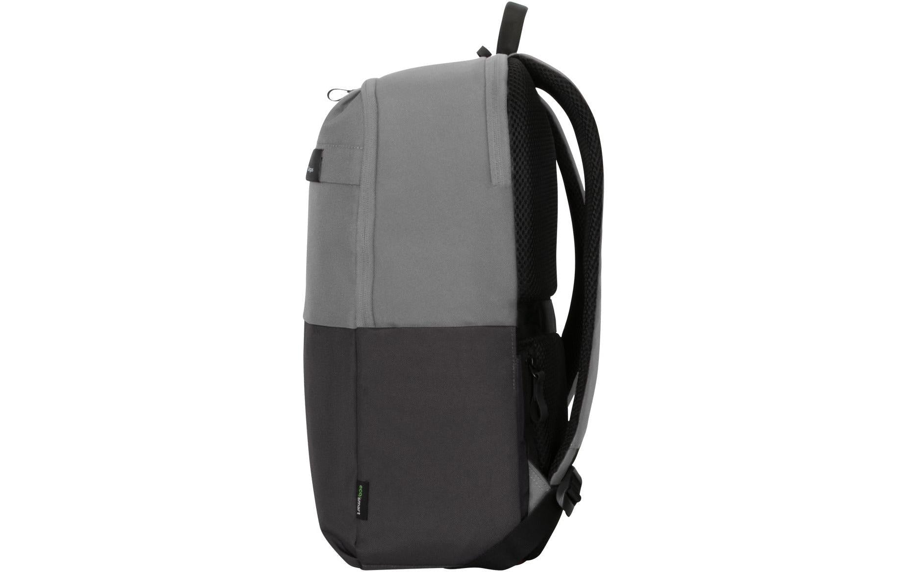 Targus Notebook-Rucksack Sagano – für 15,6", mit Regenabdeckung, rPET-Polyester – Grau, 190 × 530 × 330 mm