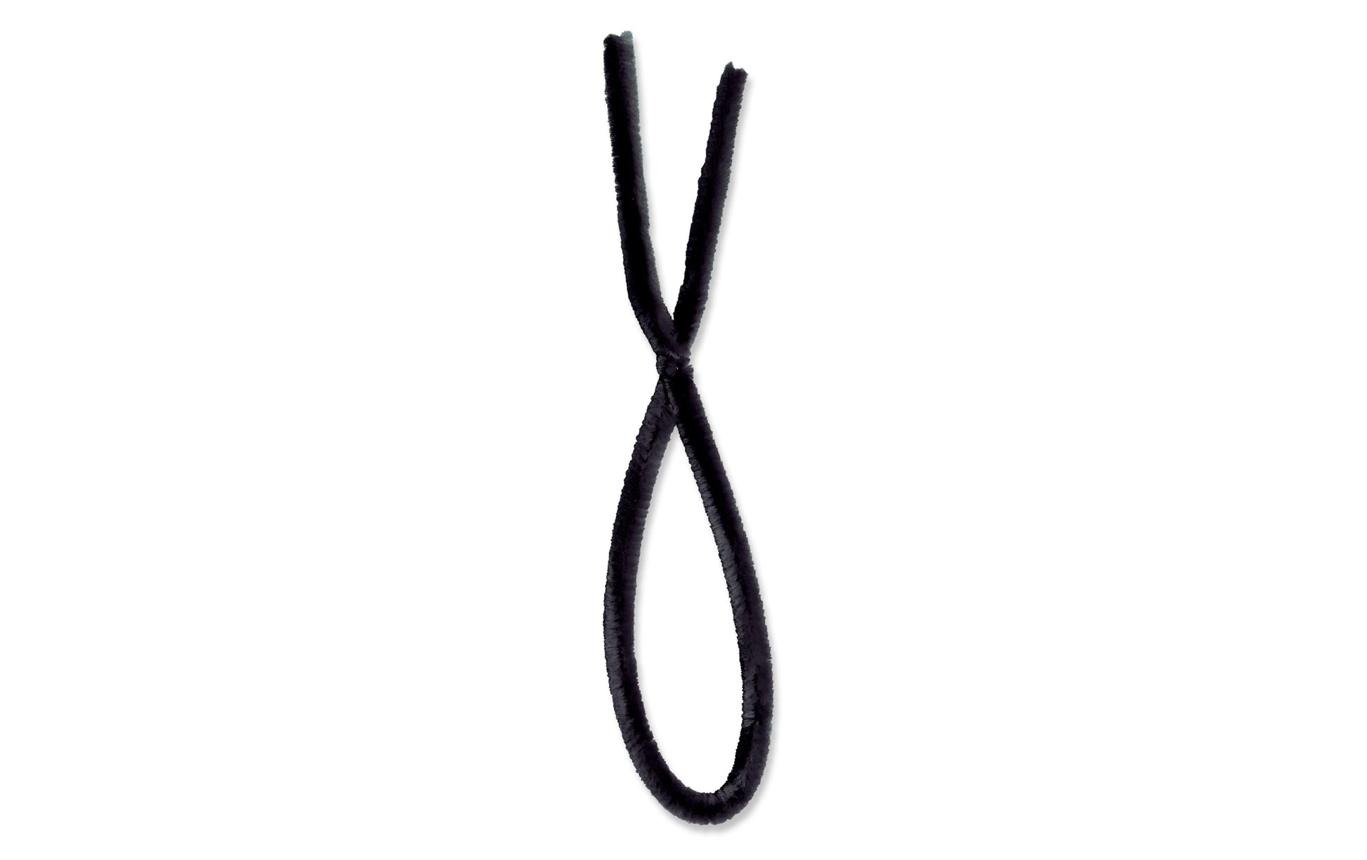 URSUS Pfeifenputzer, Chenilledraht, Schwarz, Ø 8 mm × 50 cm, 10 Stk.
