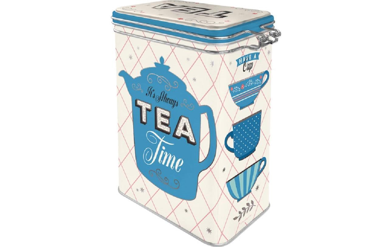 Nostalgic Art Vorratsdose 1,3 l, 11 × 8 × 18 cm, Metall, Blau