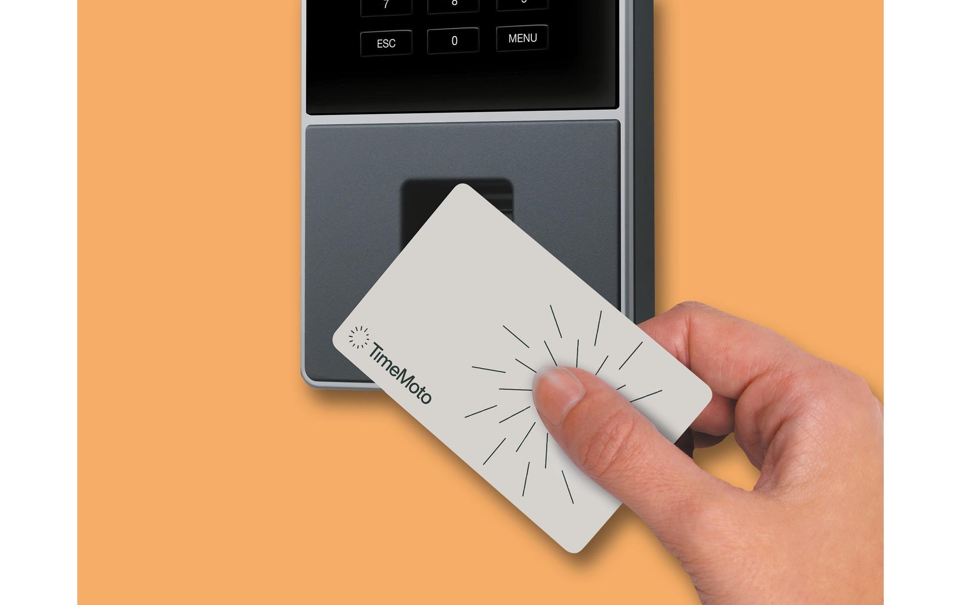 Safescan TM-626 Zutrittsterminal – 2,8" Display, Fingerabdruck, RFID, Code, verkabelt & kabellos, Schwarz