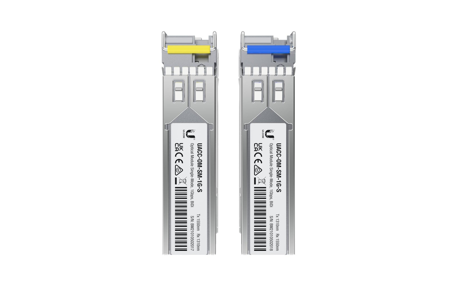Ubiquiti UACC-OM-SM-1G-S-20 – SFP-Transceiver (Single-Mode) – 1,25 Gbit/s, LC, 3000 m, 1310–1550 nm, 20er-Pack