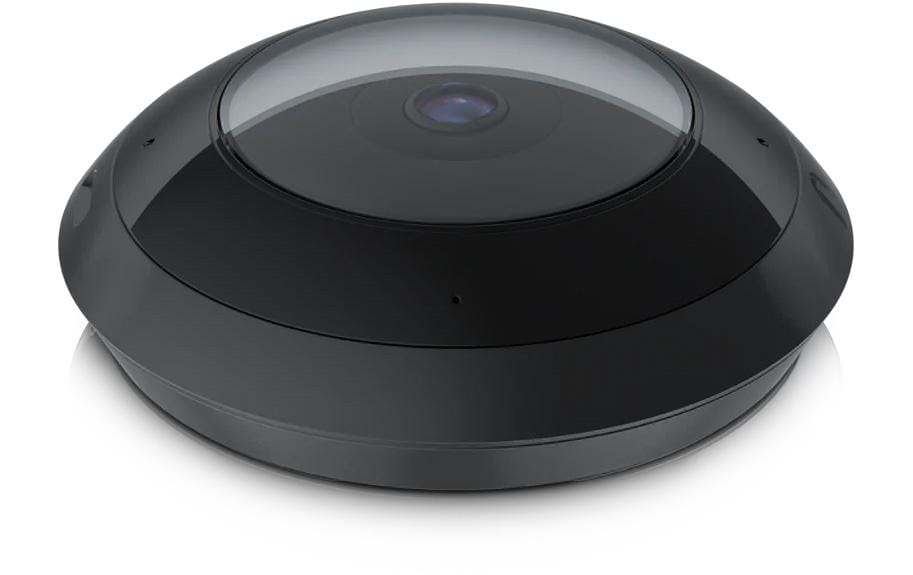 Ubiquiti UVC-AI-360 Überwachungskamera – 5 MP, 1080p, 360° Fisheye, Schwarz