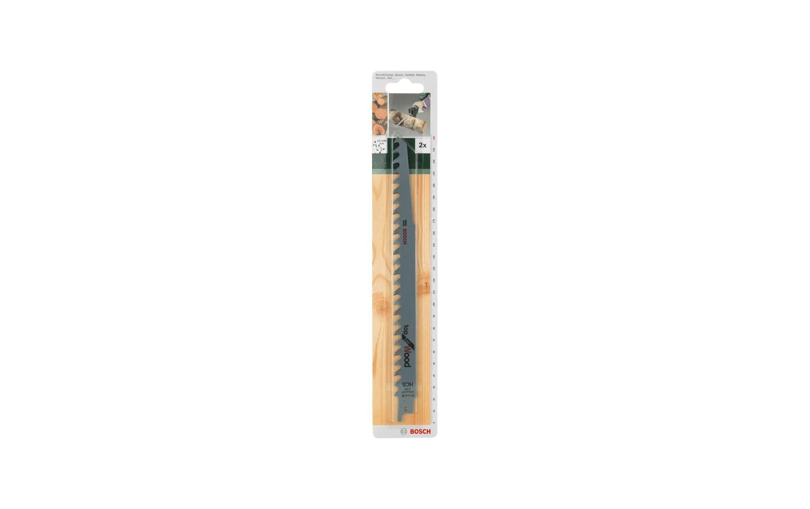 Bosch Säbelsägeblatt, S 1542 K, 219 mm × 240 mm, 2 Stk.