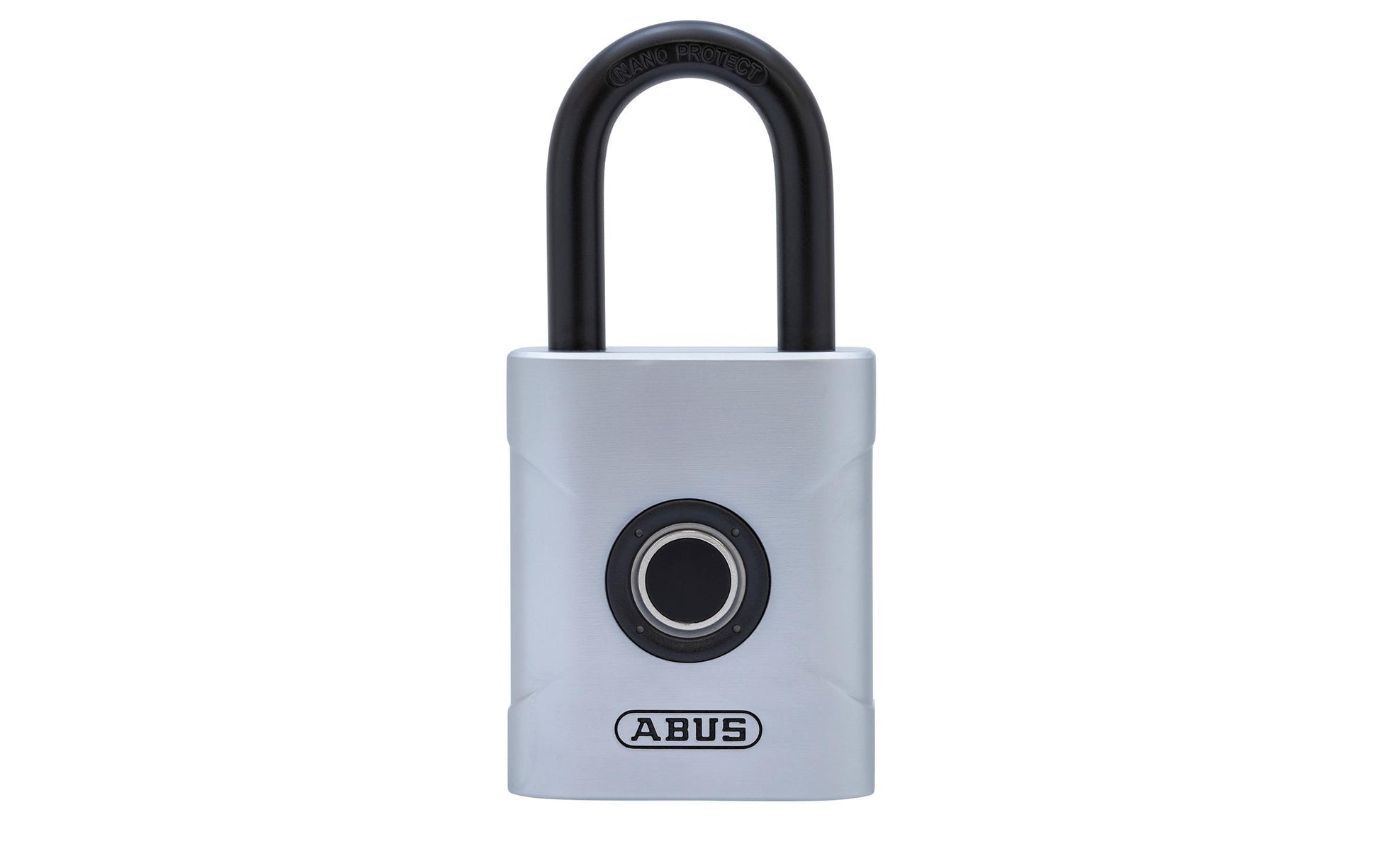 ABUS Fingerprint Touch Vorhängeschloss 57/50 – 50 × 23 × 59 mm, silber
