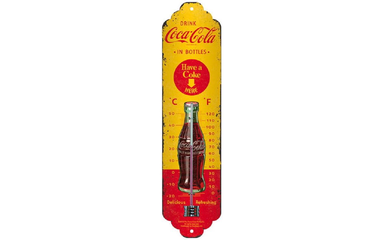 Nostalgic Art Thermometer Coca-Cola Temperatursensor – −20–50 °C, Innen/Aussen