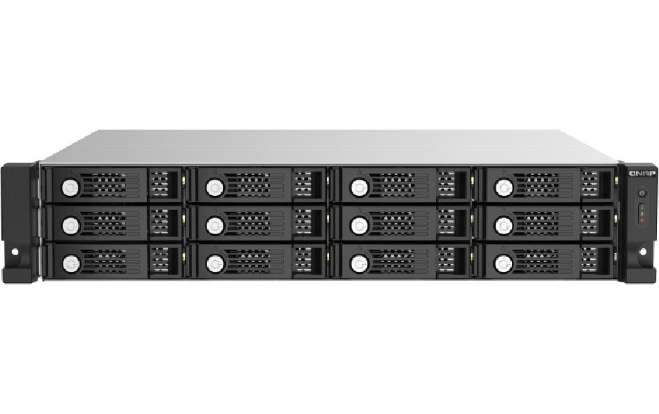 QNAP TL-R1220Sep-RP – 12-Bay Rack 2U HDD/SSD-Gehäuse – redundantes Netzteil, für 2,5"/3,5" HDD/SSD, SAS/SATA