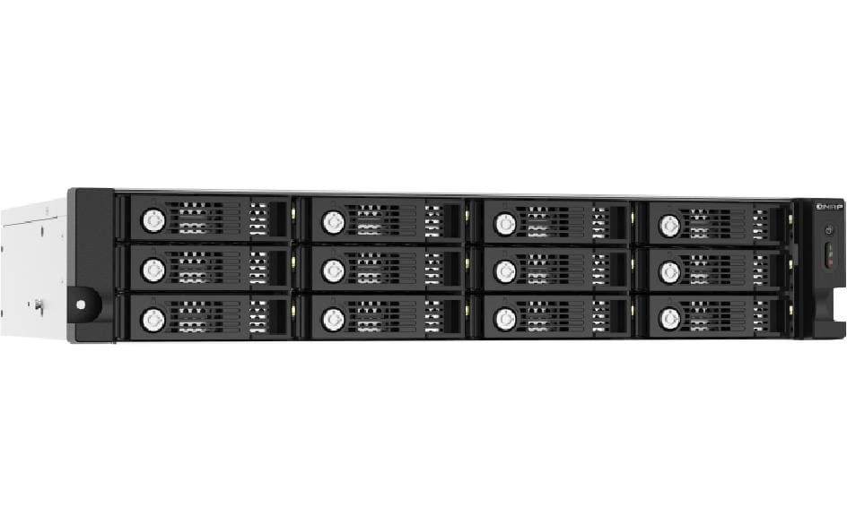 QNAP TL-R1220Sep-RP – 12-Bay Rack 2U HDD/SSD-Gehäuse – redundantes Netzteil, für 2,5"/3,5" HDD/SSD, SAS/SATA