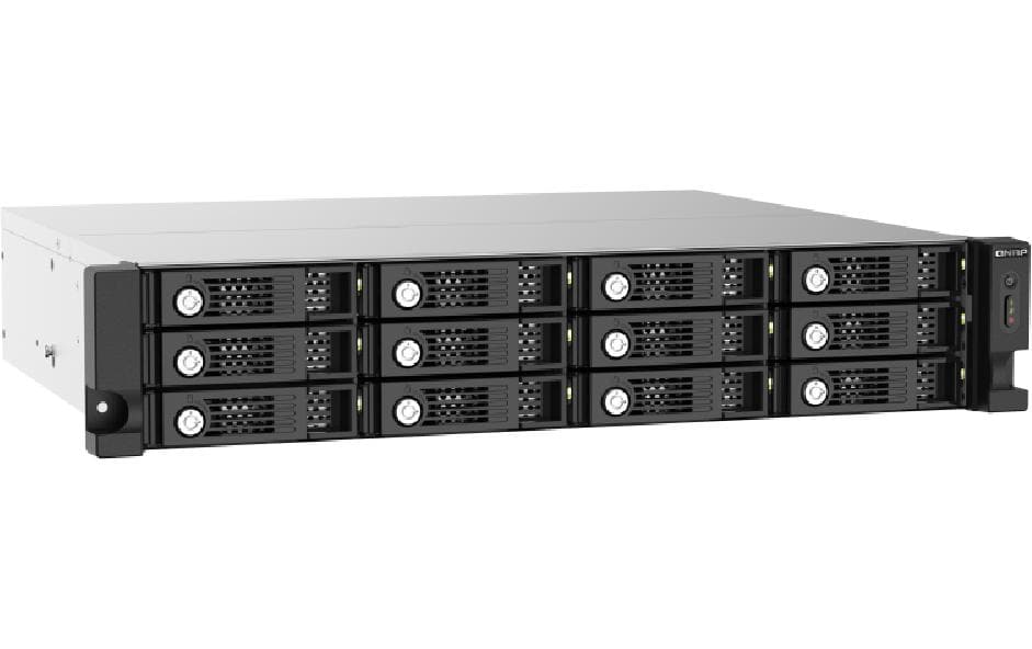 QNAP TL-R1220Sep-RP – 12-Bay Rack 2U HDD/SSD-Gehäuse – redundantes Netzteil, für 2,5"/3,5" HDD/SSD, SAS/SATA