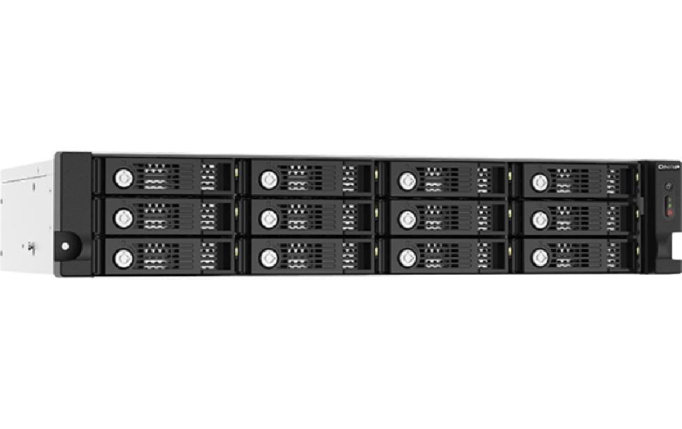 QNAP TL-R1220Sep-RP – 12-Bay Rack 2U HDD/SSD-Gehäuse – redundantes Netzteil, für 2,5"/3,5" HDD/SSD, SAS/SATA