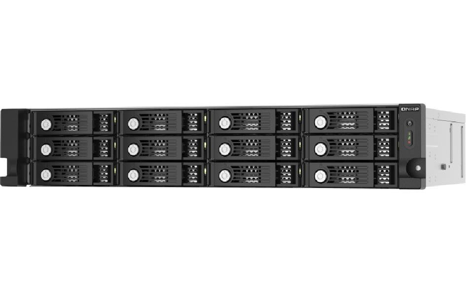 QNAP TL-R1220Sep-RP – 12-Bay Rack 2U HDD/SSD-Gehäuse – redundantes Netzteil, für 2,5"/3,5" HDD/SSD, SAS/SATA