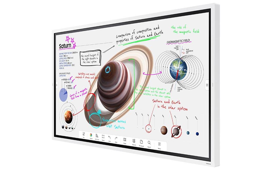 Samsung Whiteboard – 152,2 × 89,8 cm, Kunststoff-Rahmen, Wandmontage