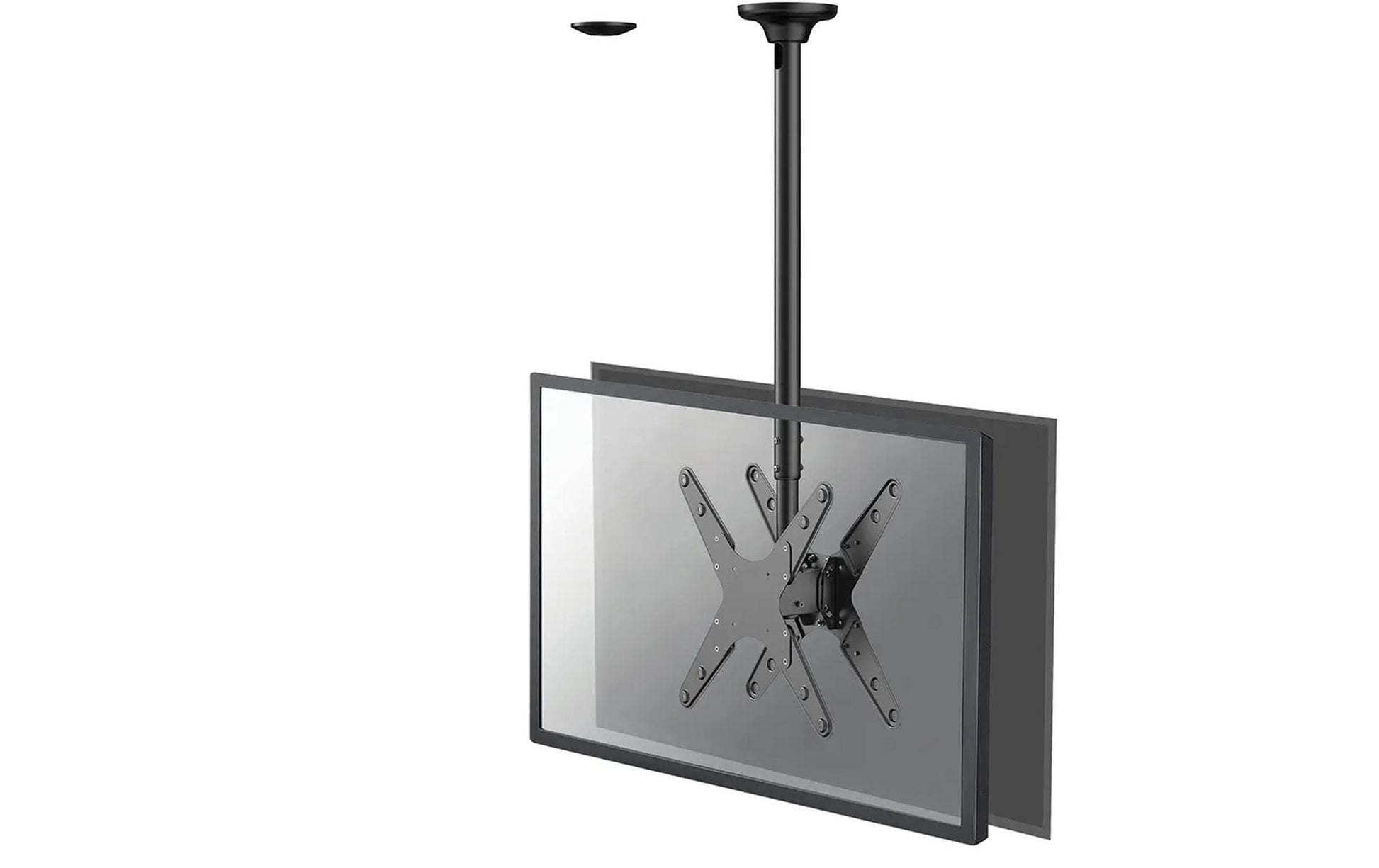 Neomounts FPMA-C340DBLACK – Deckenhalterung, neigbar, bis 75", VESA 400×400, bis 50 kg, schwarz