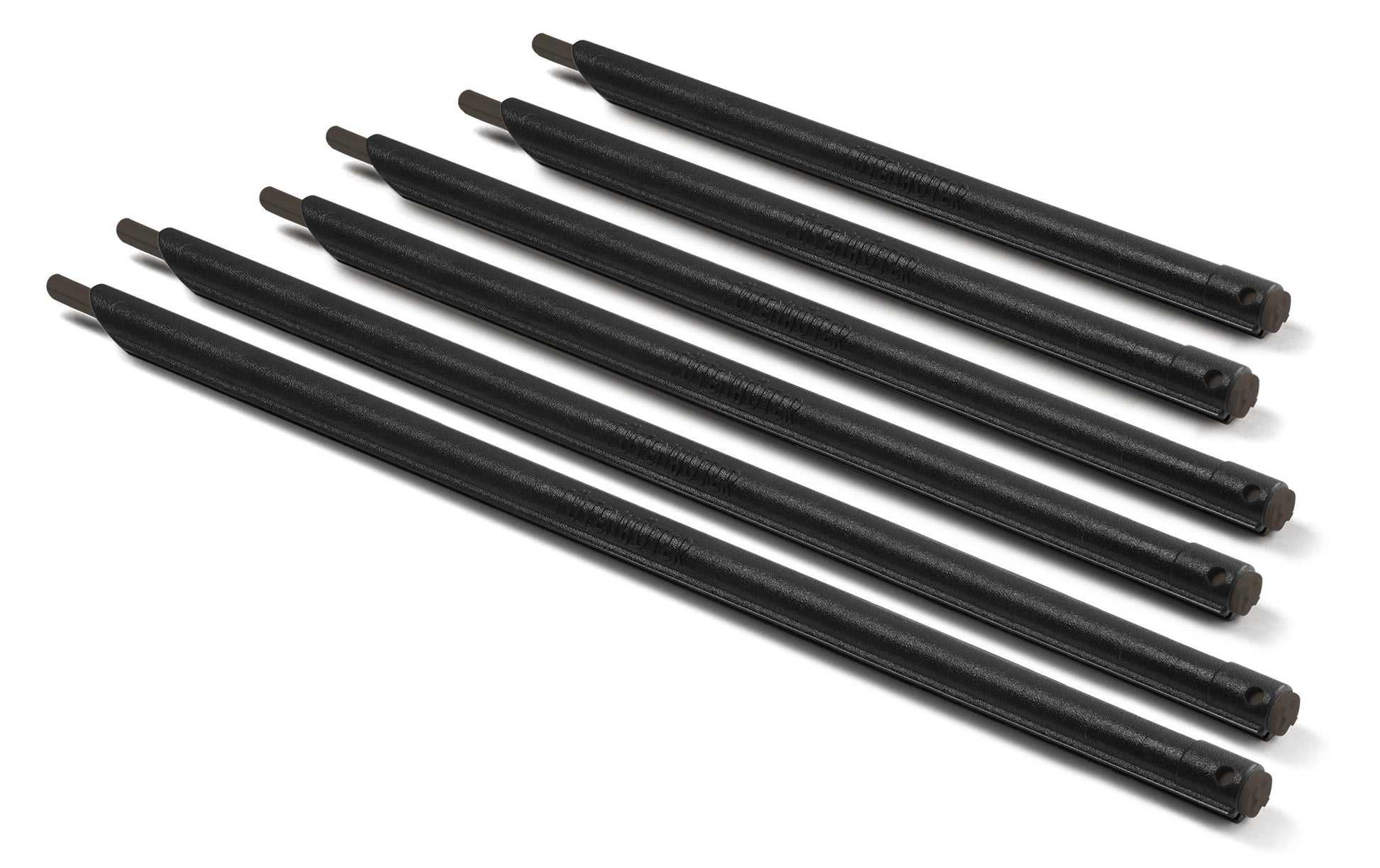 Böörds Tütenhüter, 6 Stk., 3 Grössen: 14, 18, 22 cm, Kunststoff, Schwarz