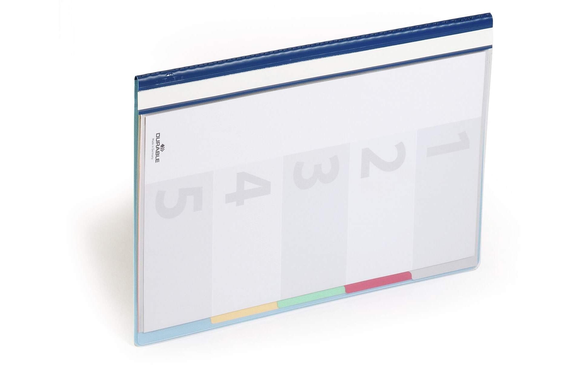 Durable Schnellhefter Divisoflex – A4, PP, blau, Beschriftungsfeld