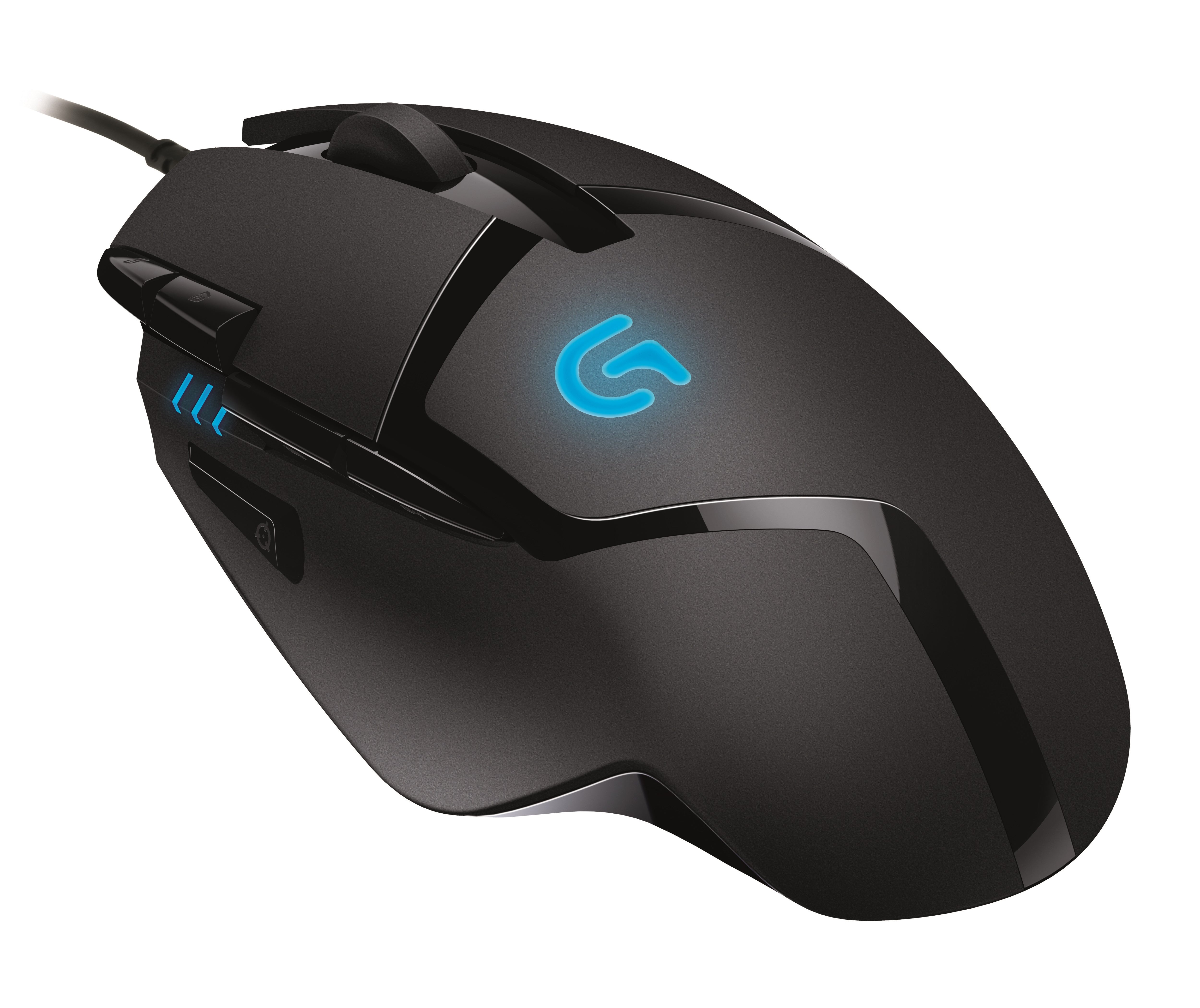 Logitech G G402 Hyperion Fury – Gaming-Maus – Kabelgebunden (USB‑A), 4000 DPI, Schwarz