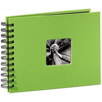Hama Fotoalbum Wiro Fine Art – für 240 × 170 mm, Kiwi, mit Pergaminzwischenblättern, Papier