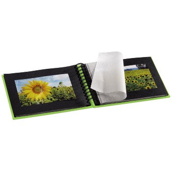Hama Fotoalbum Wiro Fine Art – für 240 × 170 mm, Kiwi, mit Pergaminzwischenblättern, Papier