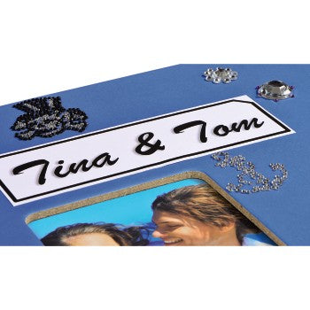 Hama Fotoalbum Wiro Fine Art – azur, mit Pergaminzwischenblättern, Papier, 240 × 170 mm