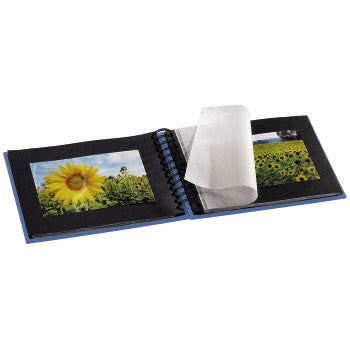 Hama Fotoalbum Wiro Fine Art – azur, mit Pergaminzwischenblättern, Papier, 240 × 170 mm