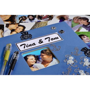 Hama Fotoalbum Wiro Fine Art – Azur, mit Pergaminzwischenblättern, Papier, 280 × 240 mm