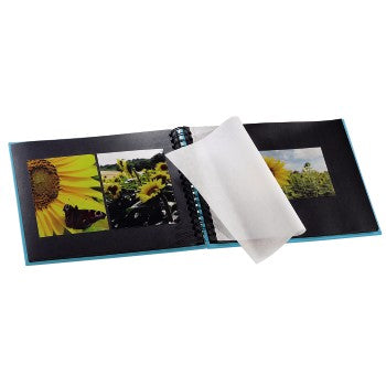 Hama Fotoalbum – für 280 × 240 mm, türkis, mit Pergaminzwischenblättern, Papier