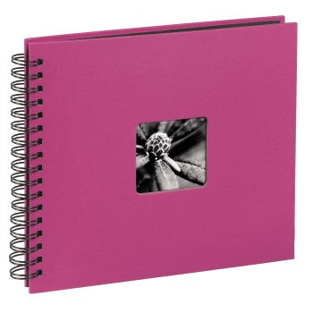 Hama Fotoalbum – pink, mit Pergaminzwischenblättern, Papier, 280 × 240 mm