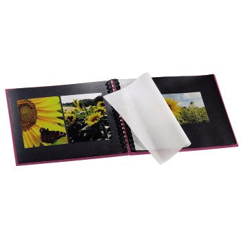 Hama Fotoalbum – pink, mit Pergaminzwischenblättern, Papier, 280 × 240 mm