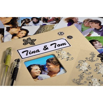 Hama Fotoalbum – für 280 × 240 mm, taupe, mit Pergaminzwischenblättern, Papier