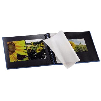 Hama Fotoalbum Wiro Fine Art – Azur, mit Pergaminzwischenblättern, Papier, 280 × 240 mm