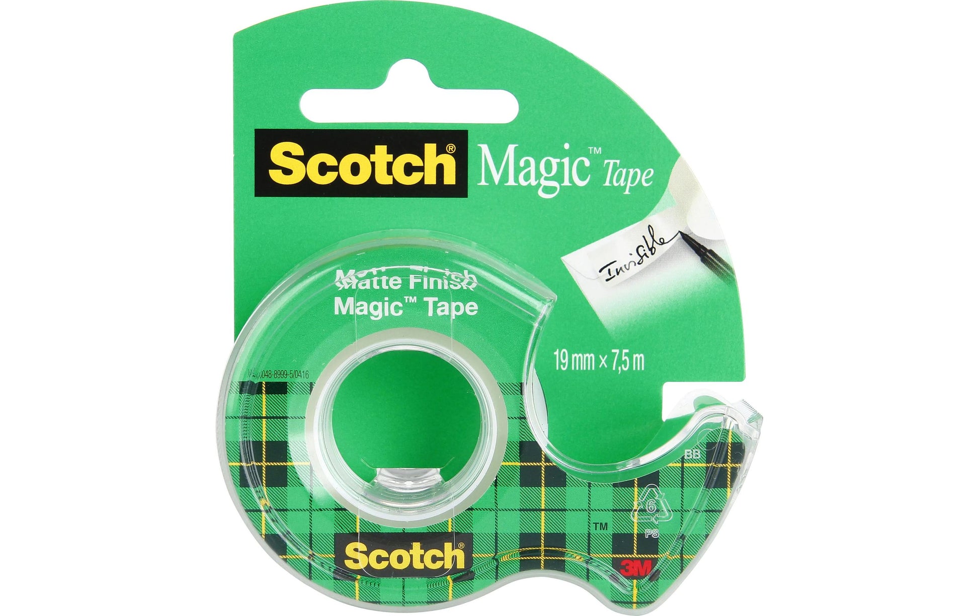 Scotch Handabroller Magic 810 – für Rollenbreite bis 19 mm, für Bandlänge bis 7,5 m, für Kern 1"