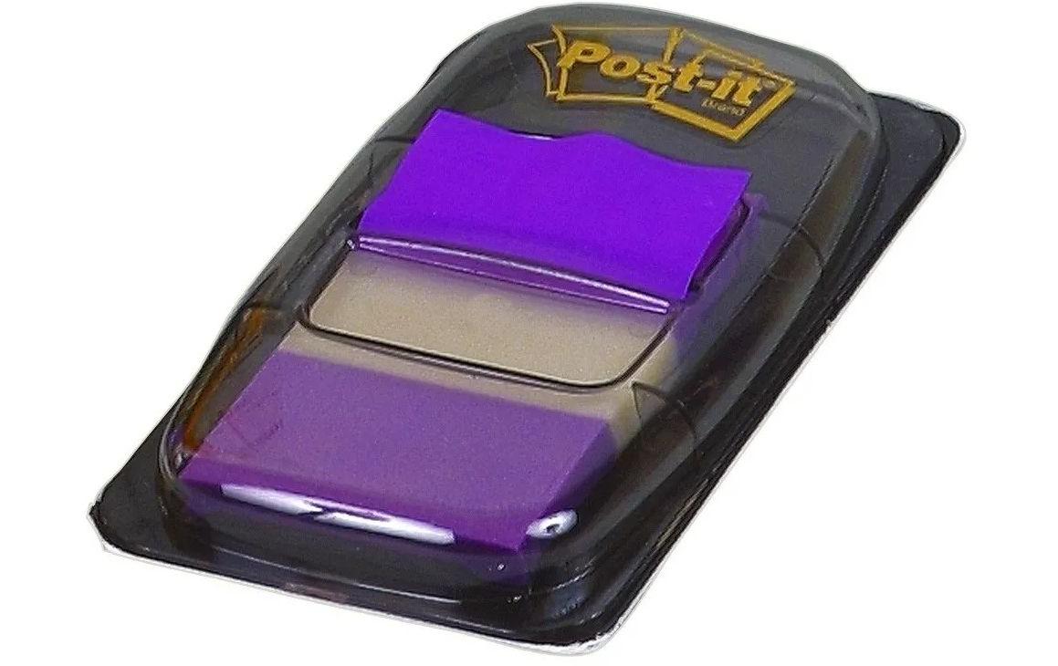 Post-it Indexstreifen – 25,4×43,2 mm – Violett, 50 Stück, mit Dispenser