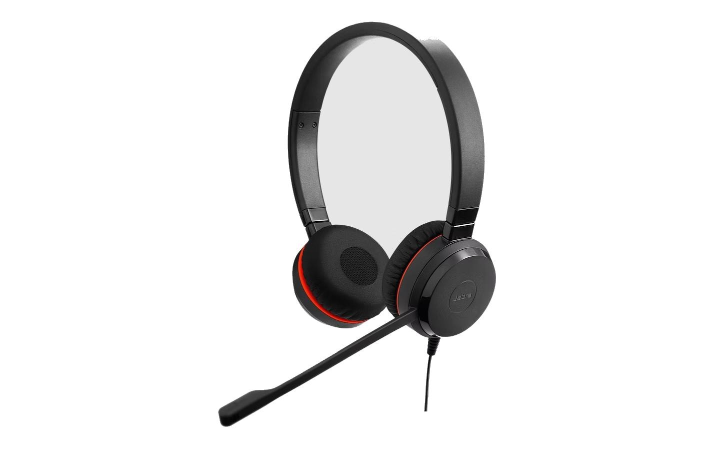 Jabra Evolve 20 – Duo Headset – USB‑A, Rauschunterdrückung, Stummschaltung – Schwarz