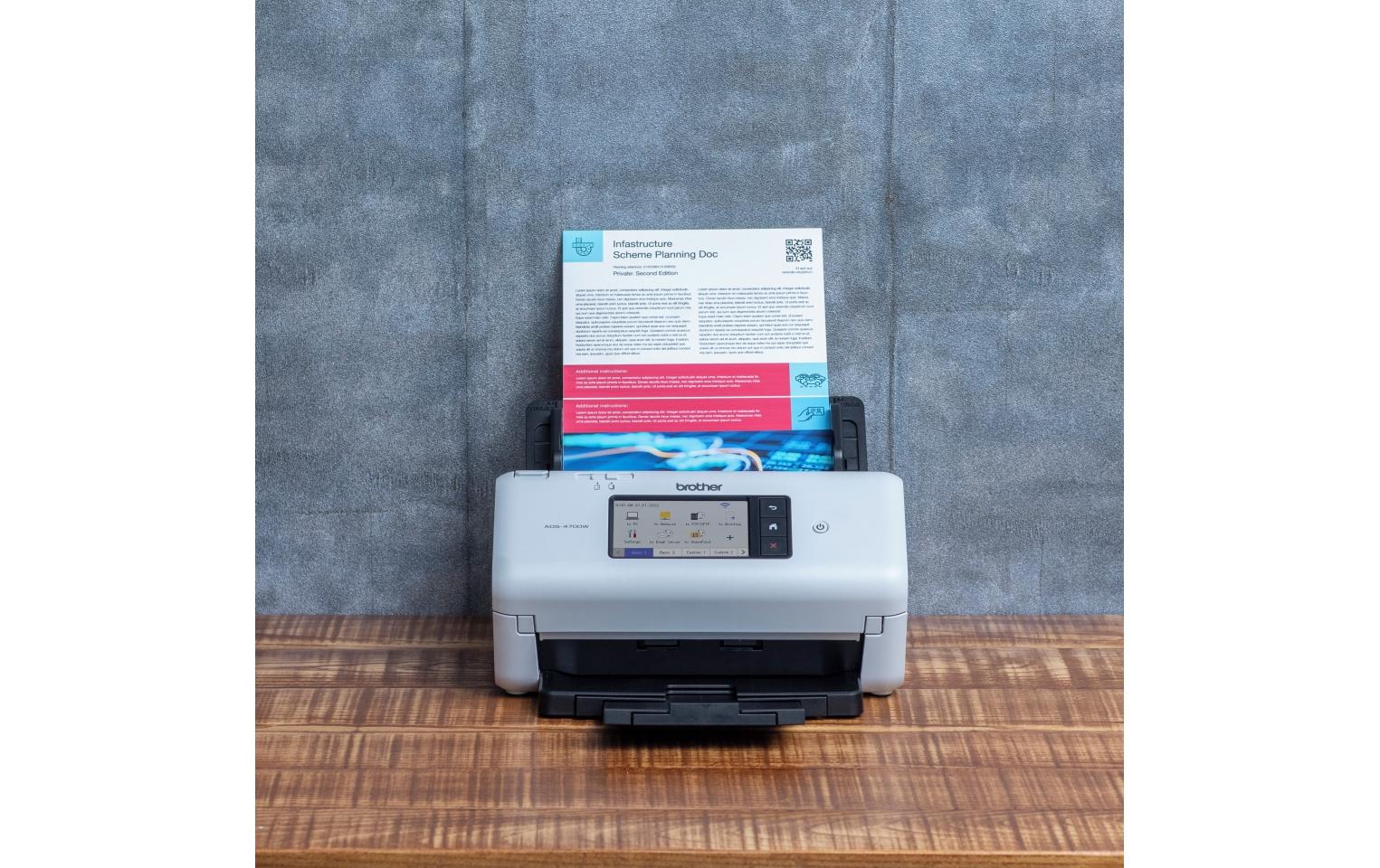 Brother Ads-4700W – Dokumentenscanner, A4, 600 dpi