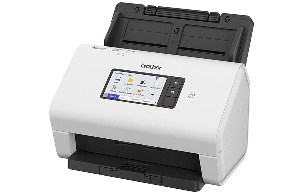 Brother ADS-4900W – Dokumentenscanner, Legal, Duplex, 60 ppm, 600 dpi, ADF 100 Blatt, WLAN, LAN, USB