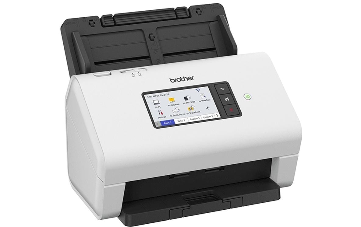 Brother ADS-4900W – Dokumentenscanner, Legal, Duplex, 60 ppm, 600 dpi, ADF 100 Blatt, WLAN, LAN, USB