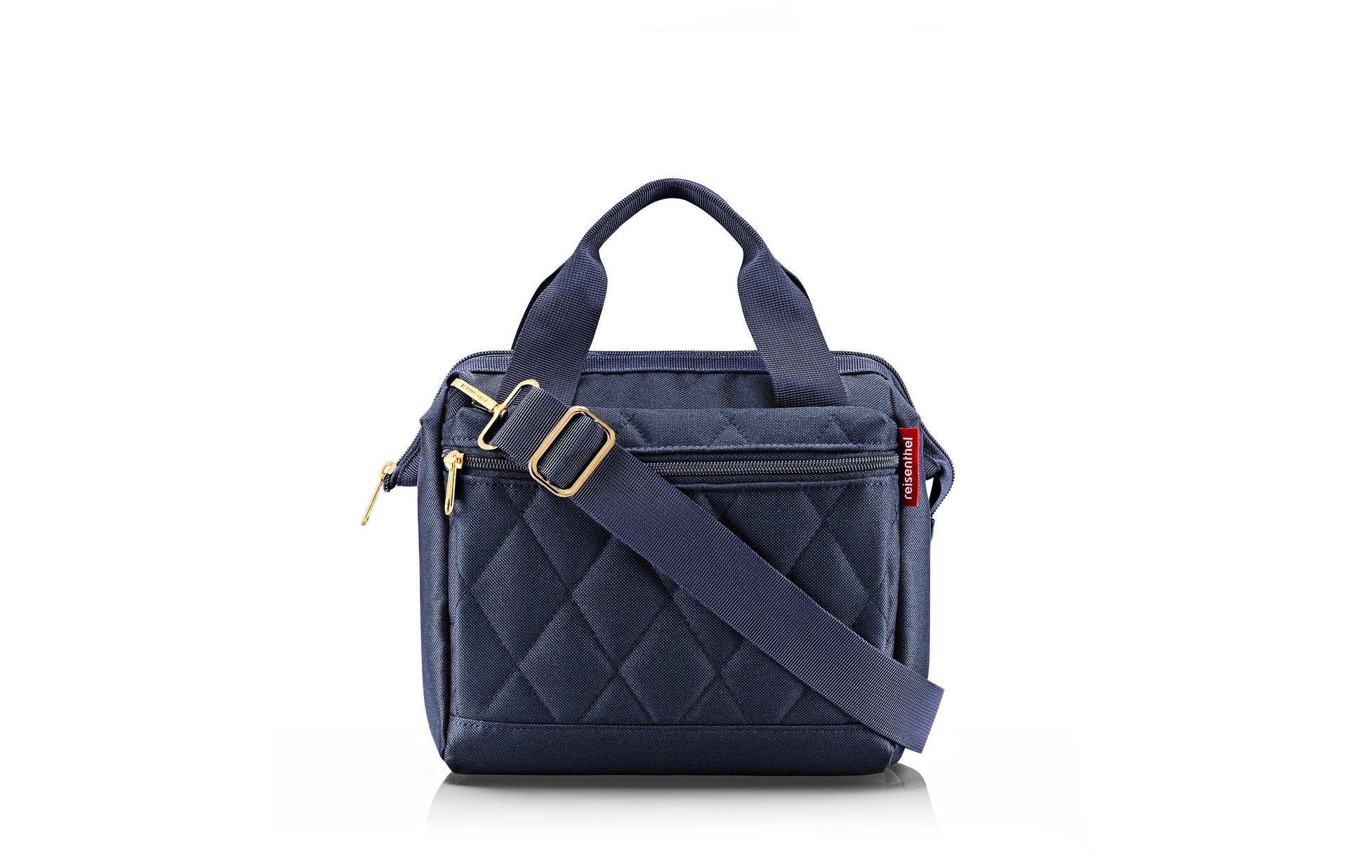 Reisenthel Allrounder cross – Umhängetasche, 4 l, Polyester, Dunkelblau, Rhombus Midnight, 22 × 24 × 13 cm