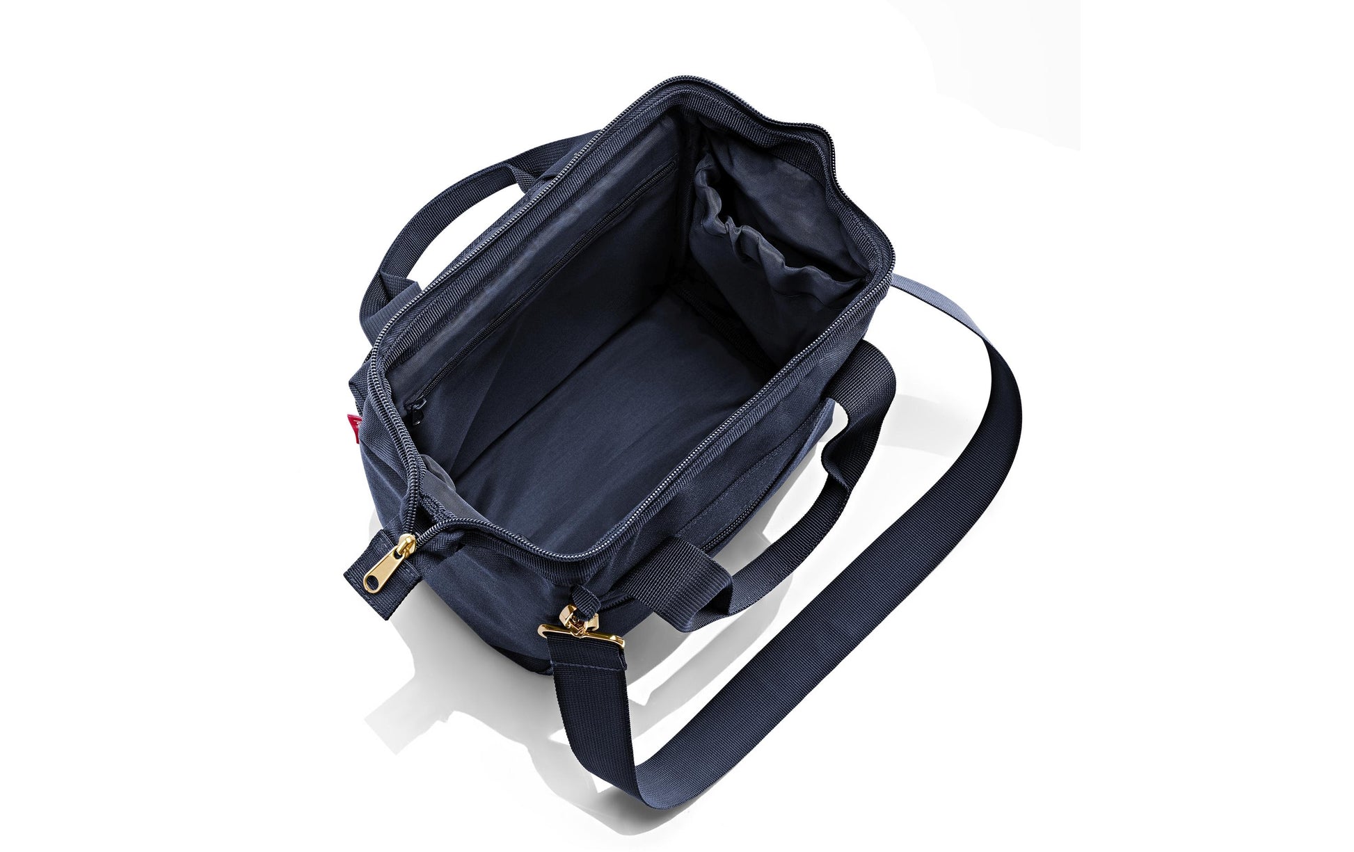 Reisenthel Allrounder cross – Umhängetasche, 4 l, Polyester, Dunkelblau, Rhombus Midnight, 22 × 24 × 13 cm