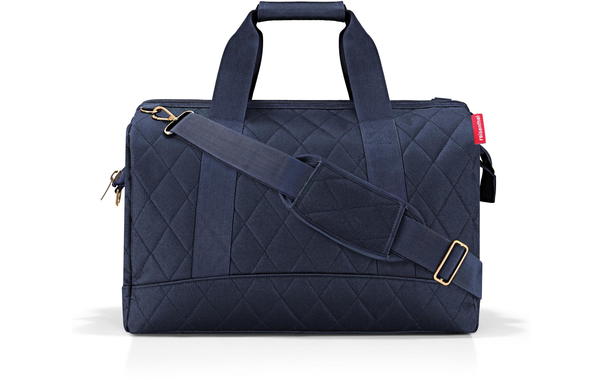 Reisenthel Allrounder L – Umhängetasche, 30 l, Polyester, Dunkelblau, Rhombus-Motiv, 48 × 39,5 × 29 cm