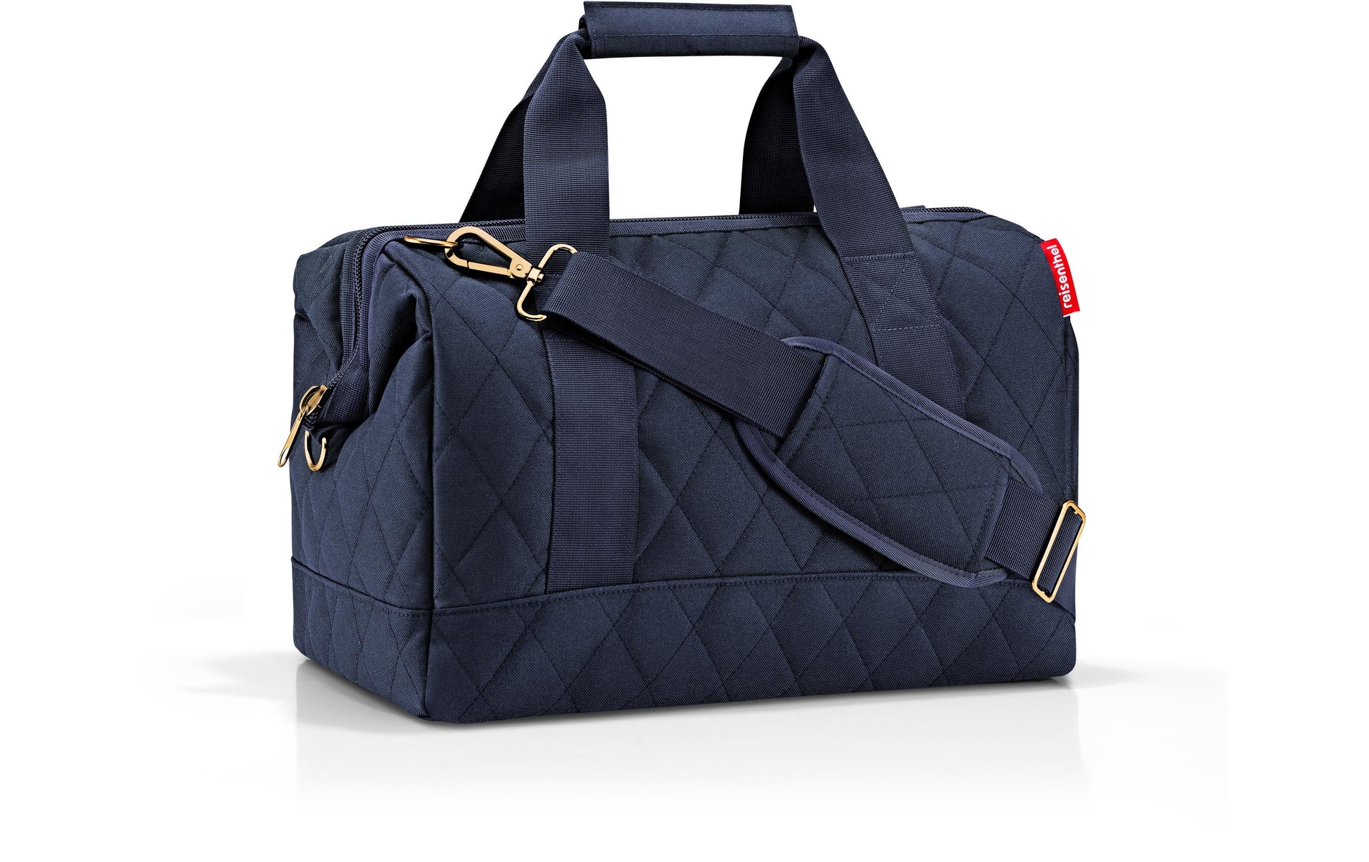 Reisenthel Allrounder M – Umhängetasche, 18 l, Polyester, Rhombus Midnight, 44 × 33,5 × 24 cm