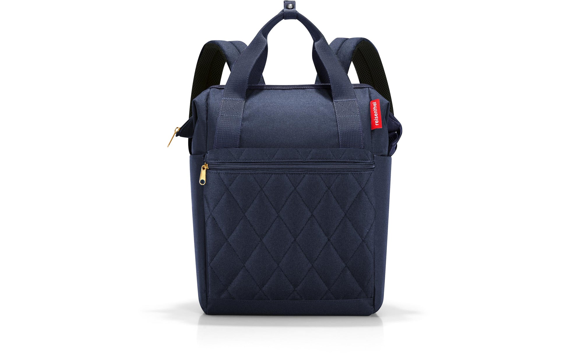 Reisenthel Allrounder R – Freizeit-Rucksack – 12 l, dunkelblau, Rhombus Midnight Gold