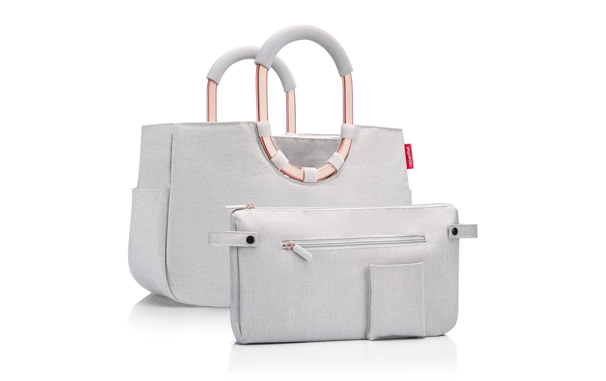 Reisenthel Stofftasche, rPET-Filz, Motiv Twist Sky Rose, 380×230×80 mm