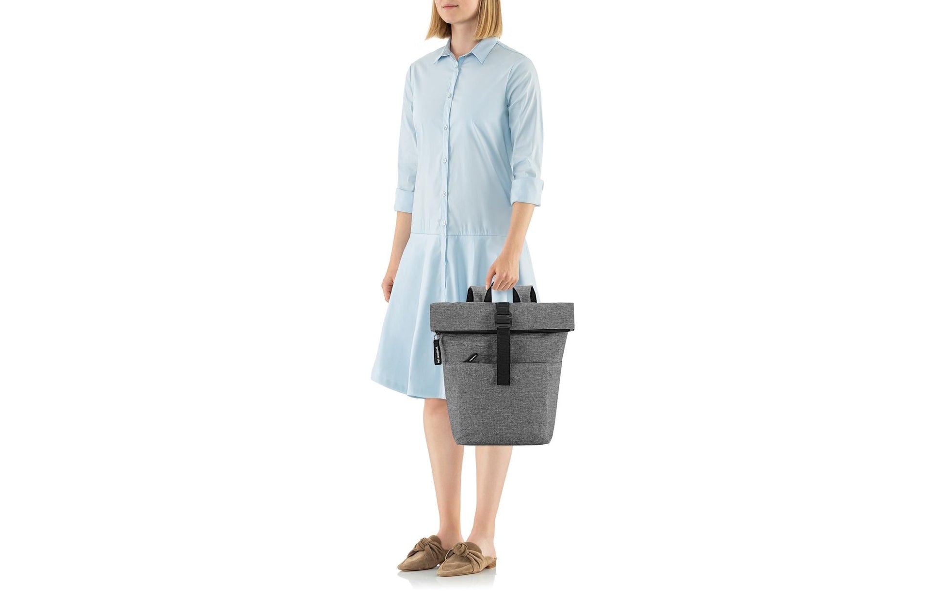 Reisenthel Freizeit-Rucksack – 22 l, recyceltes Material, silber
