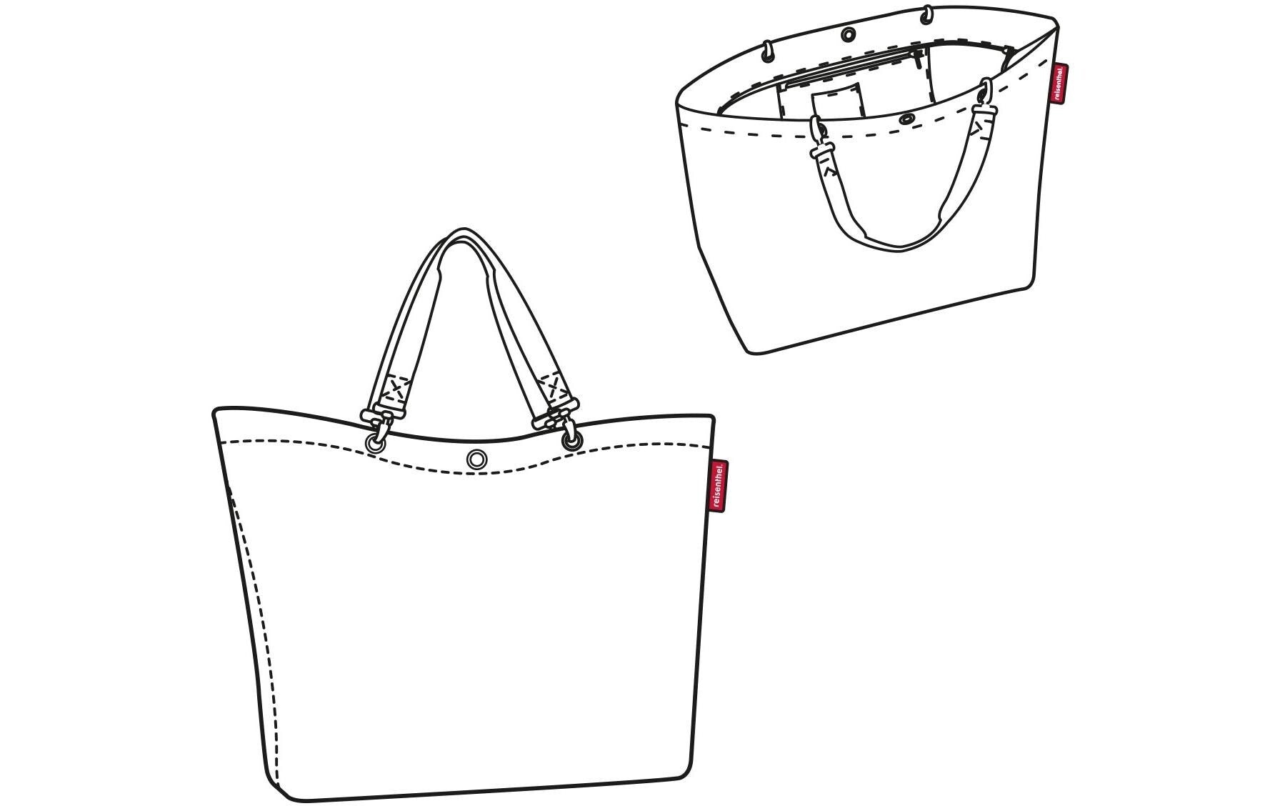 Reisenthel Stofftasche, Polyester, Mehrfarbig, 680×455×200 mm
