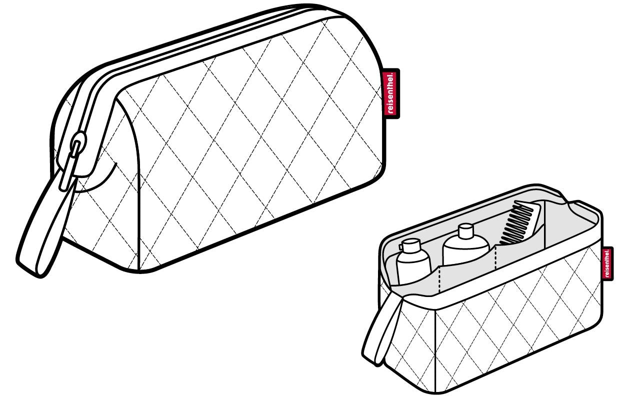 Reisenthel Necessaire Travel Cosmetic – 4 l – aufhängbar, wasserfest – dunkelblau