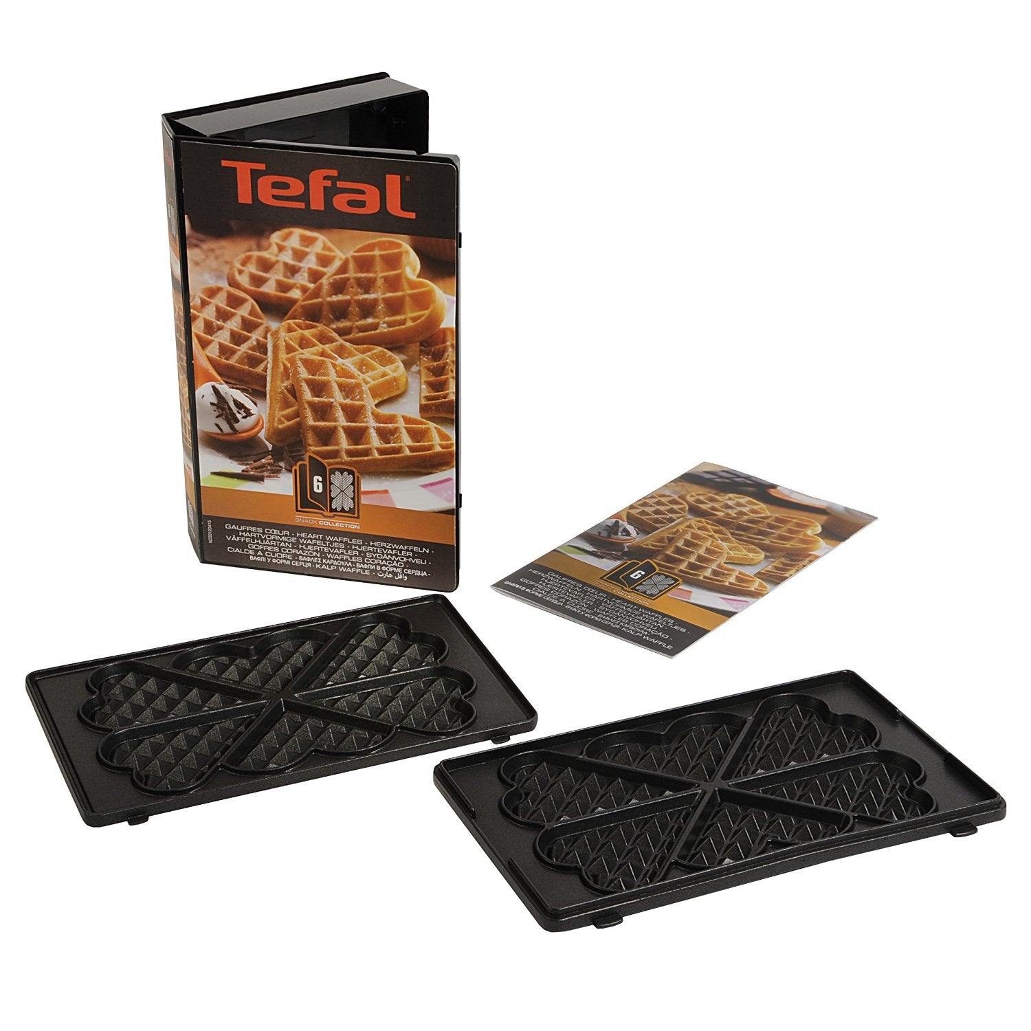 Tefal Backform, rechteckig, 22,6 × 13,2 cm, Aluminiumguss (beschichtet) – für Waffeleisen, XA8006