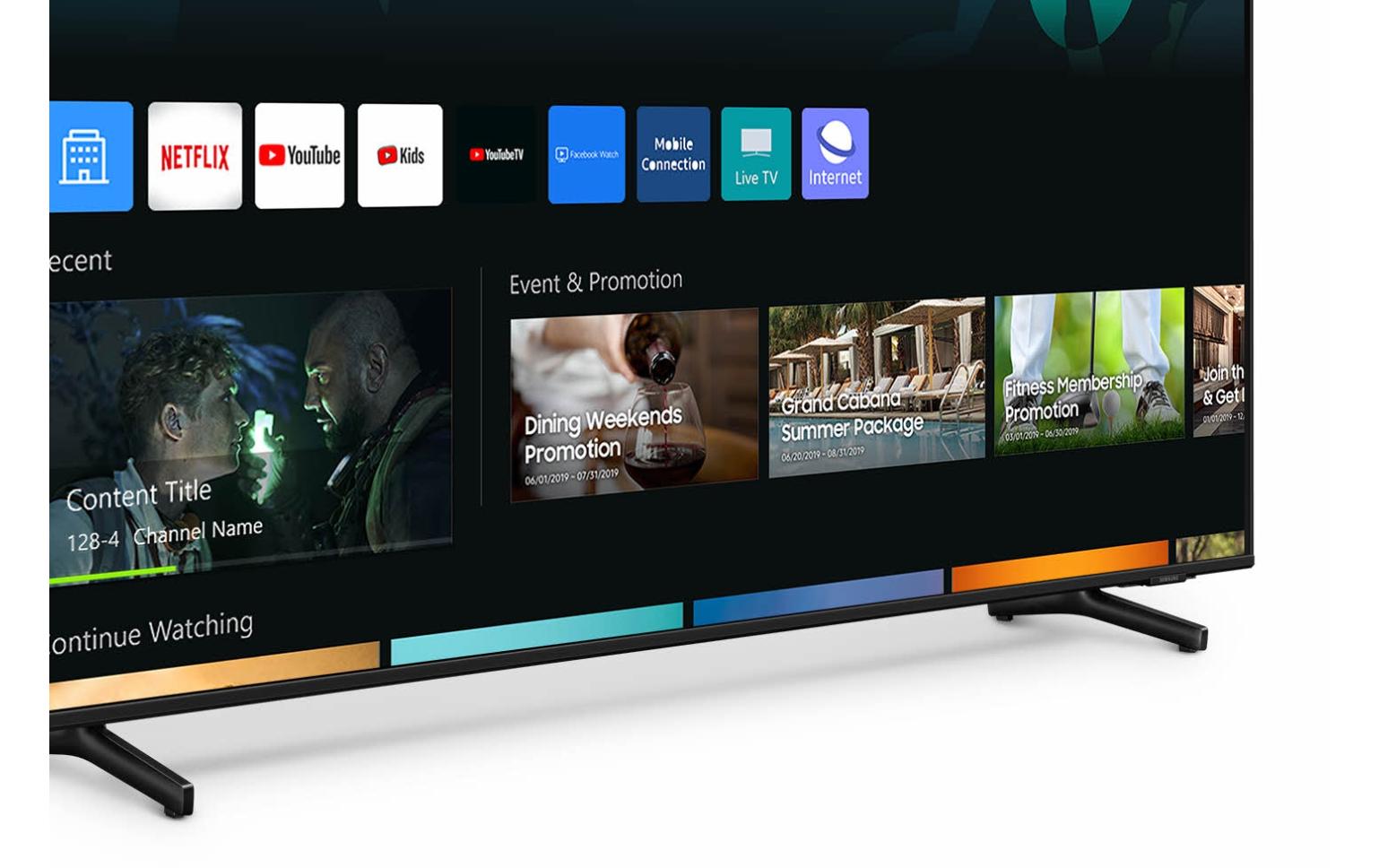 Samsung HG65BU800EUXEN – 65" Hotel-TV LED UHD 4K, Tizen