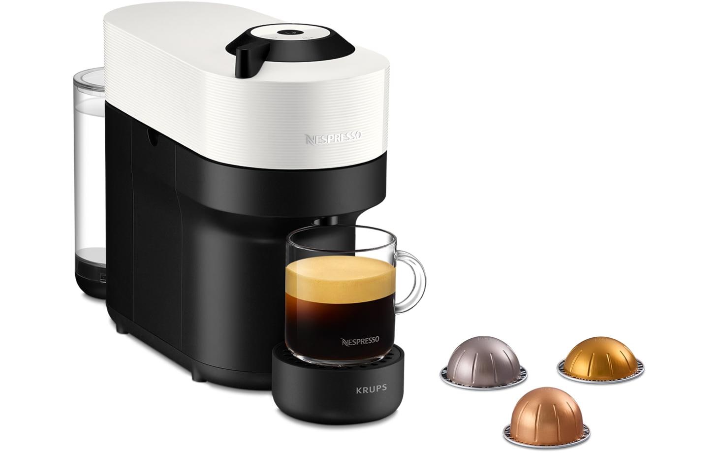 Krups Vertuo Pop Kapselmaschine – für Nespresso-Kapseln, 0,56 l, Weiss